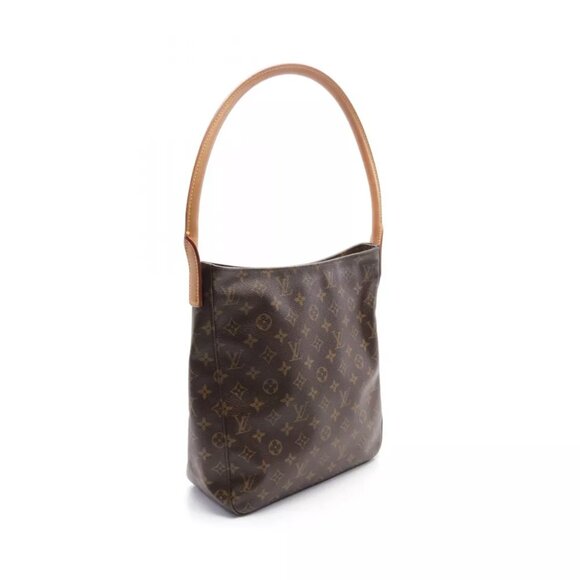 LOUIS VUITTON Looping GM Shoulder Bag M51145 Monogram canvas Brown Used Women LV - Picture 8 of 11